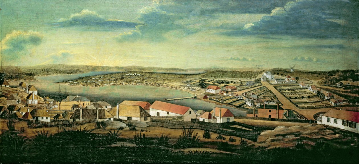 Sydney, stolica Nowej Południowej Walii, ok. 1800 autorstwa Thomas Watling