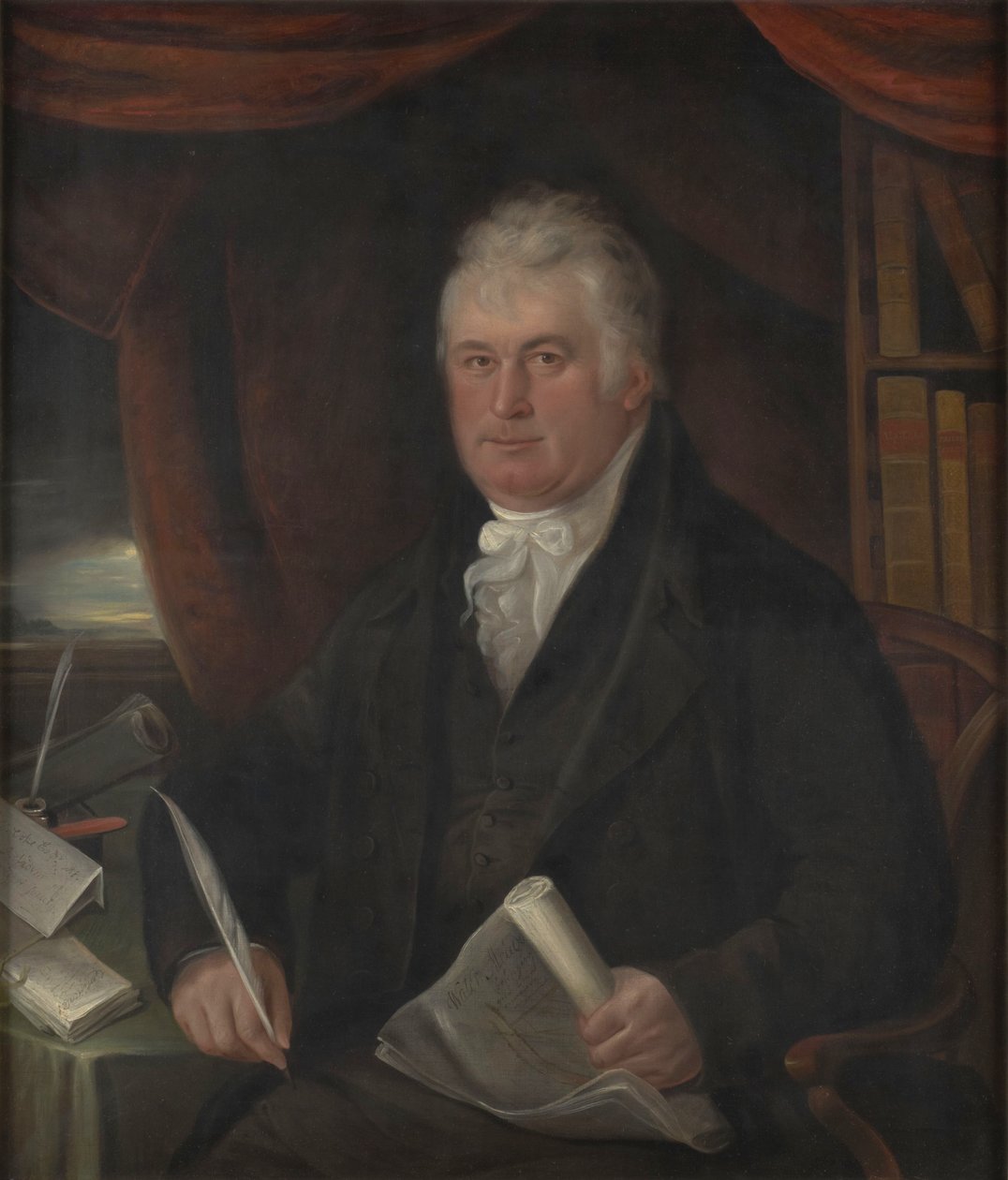 Portret Thomasa Coke, 1. hrabiego Leicester (siódme stworzenie), brytyjskiego polityka i agronoma (1754-1842) autorstwa Thomas Weaver