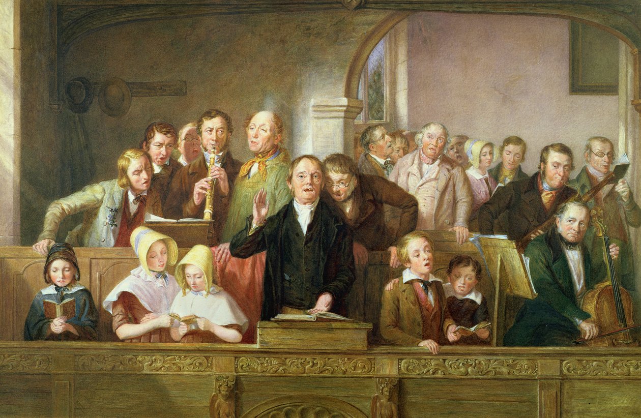 Chór Wiejski (wc na papierze) (zob. także 26400) autorstwa Thomas Webster