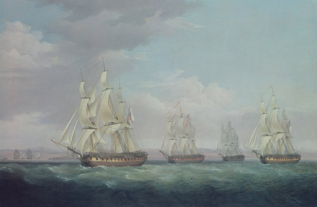 Zdobycie Santa Brigida, 1799 autorstwa Thomas Whitcombe