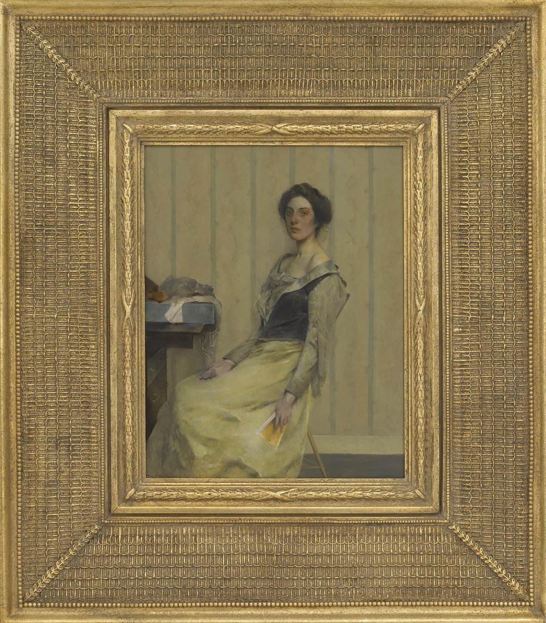 La Comedienne, 1906 (olej na desce) autorstwa Thomas Wilmer Dewing