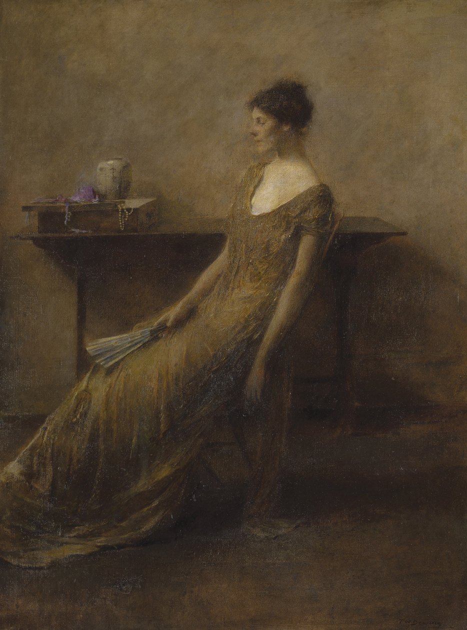 Dama w złocie autorstwa Thomas Wilmer Dewing