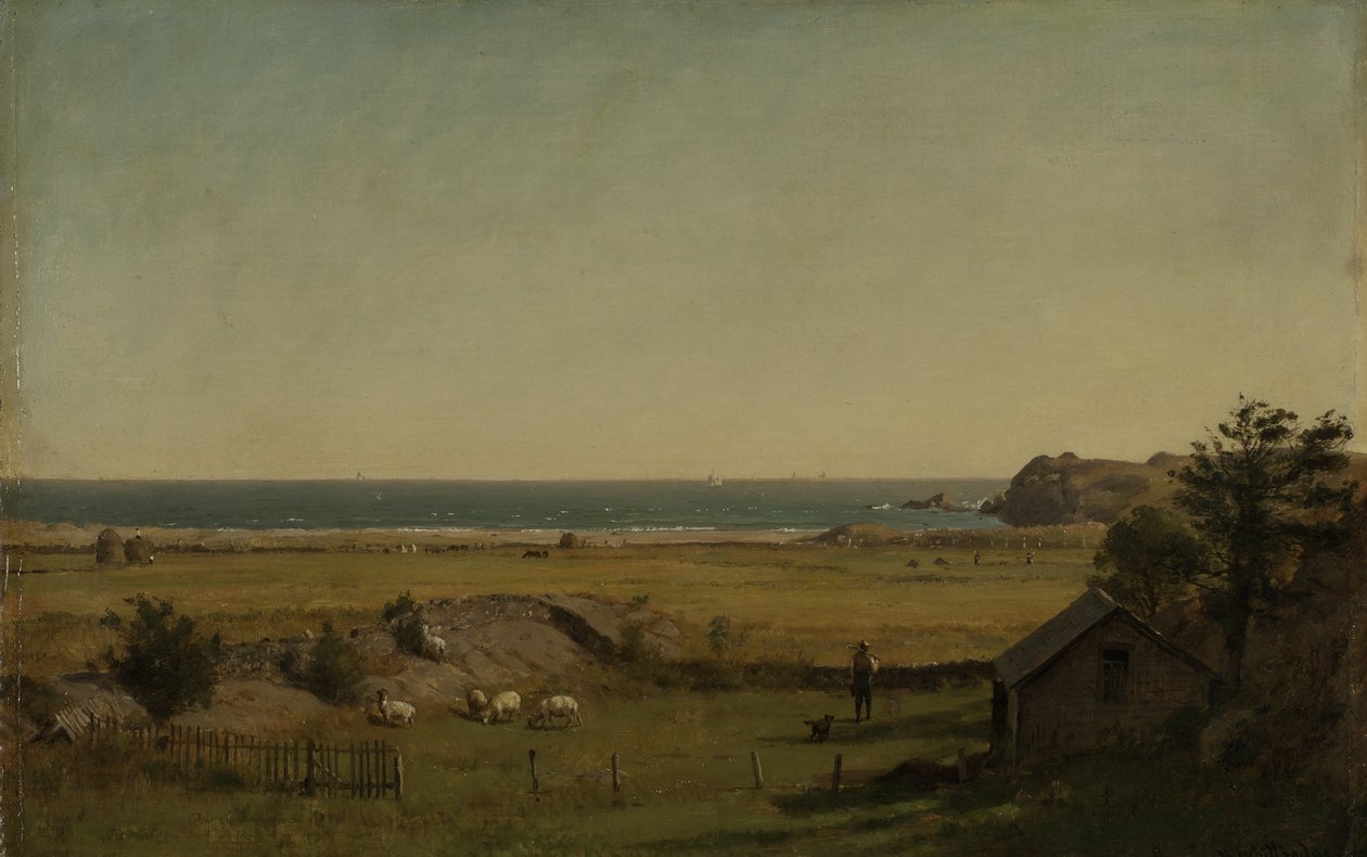 Zobacz w pobliżu Newport, Rhode Island, 1840-70 autorstwa Thomas Worthington Whittredge