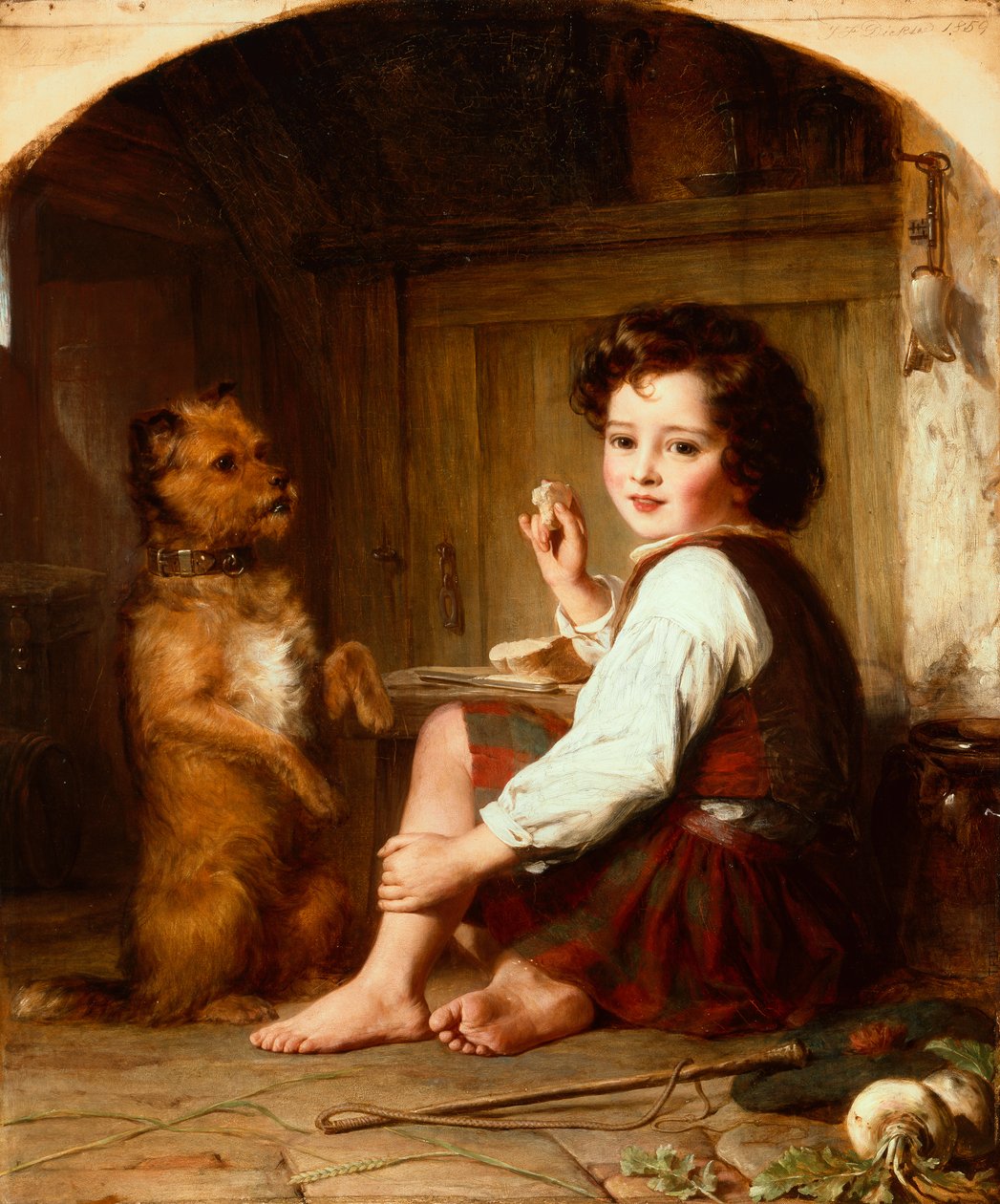 Błagając o Chleb autorstwa Thomas Francis Dicksee