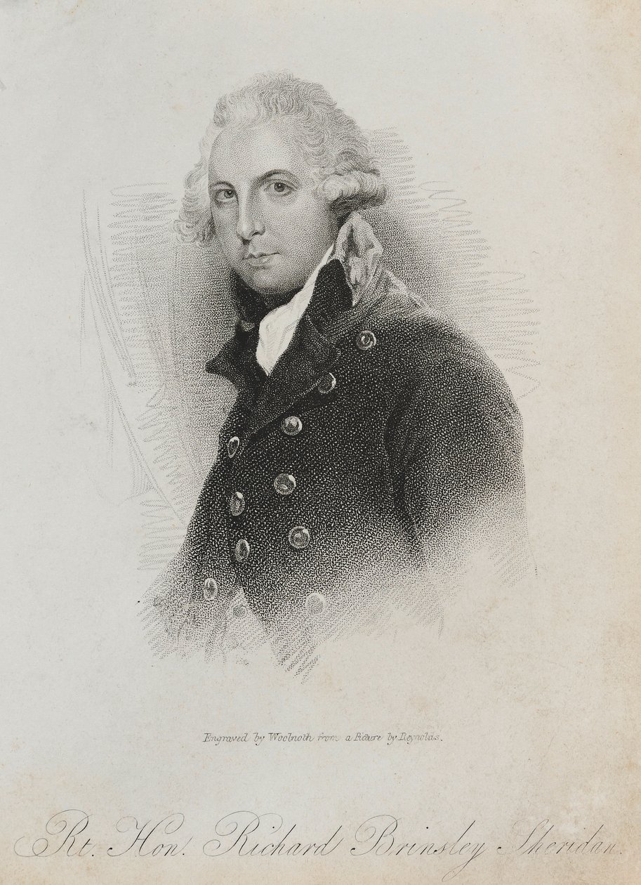 Rt. Richard Brinsley Sheridan, 1823 r. autorstwa Thomas A. Woolnoth