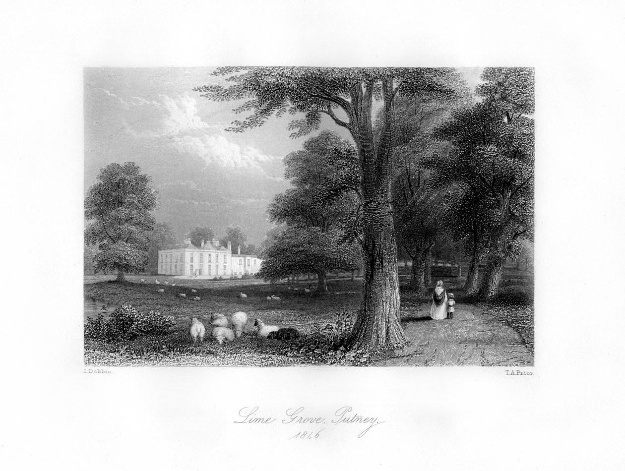 Lime Grove, Putney, 1846. autorstwa Thomas Abel Prior