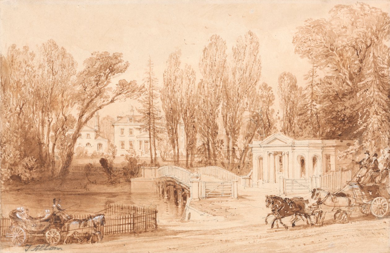 Thorncroft, niedaleko Leatherhead autorstwa Thomas Allom