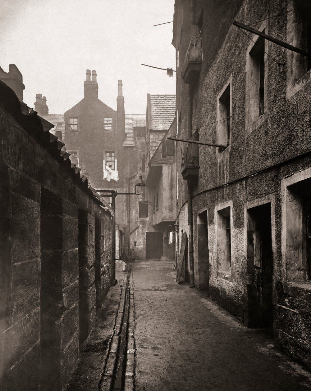 Zamknij, High Street, Glasgow, Szkocja autorstwa Thomas Annan