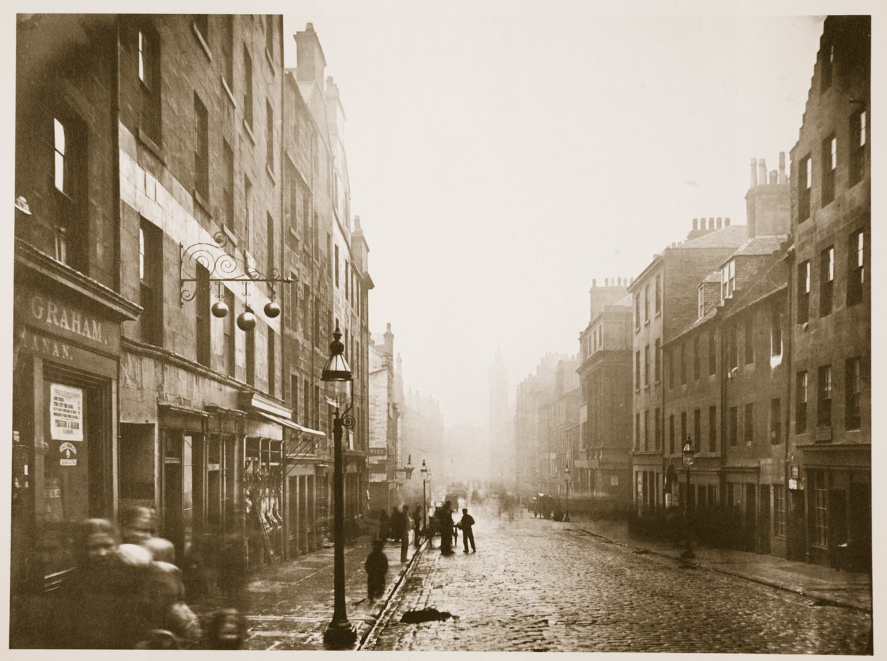 High Street, Glasgow, ok.1878 autorstwa Thomas Annan
