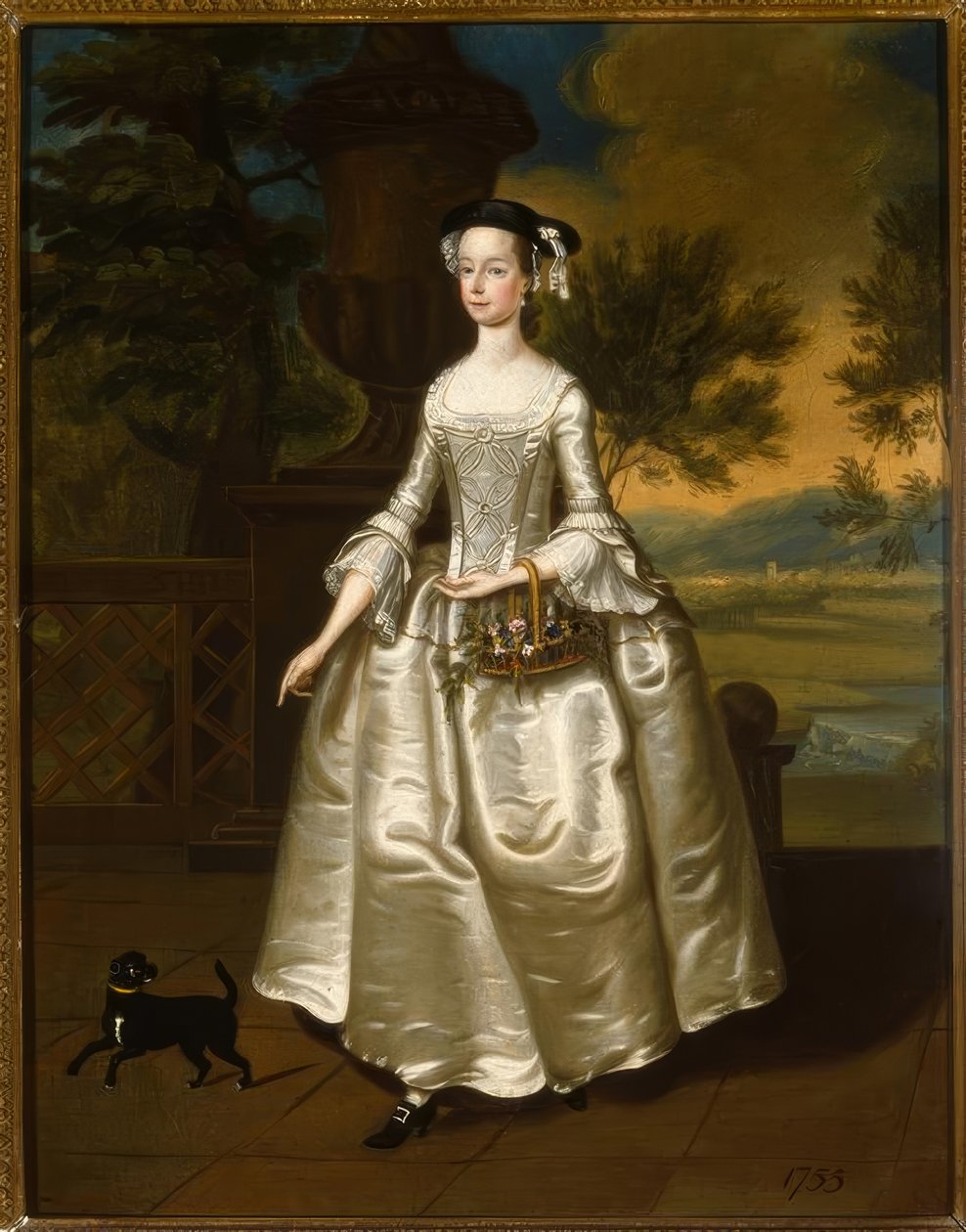 Thomas Bardwell, Portret Mary Jodrell / Malarstwo, 1755 autorstwa Thomas Bardwell