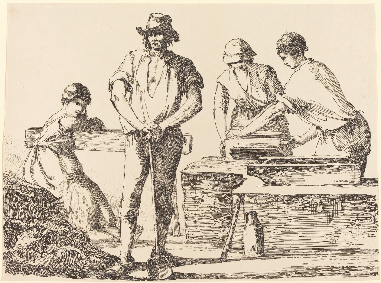 Kafelkarze, 1803 r. autorstwa Thomas Barker