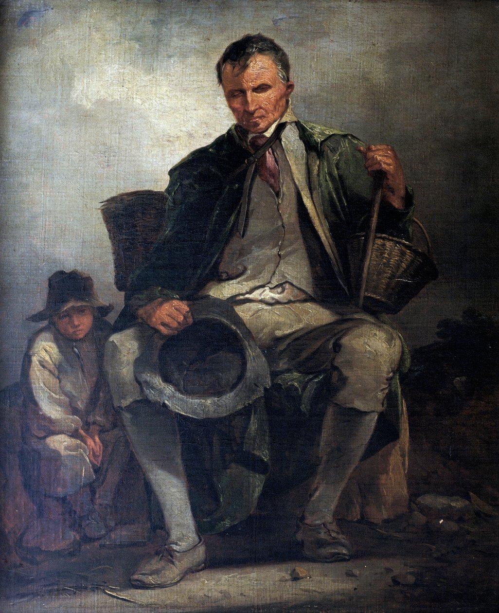 Ślepy żebrak, ok. 1788 r. autorstwa Thomas Barker of Bath