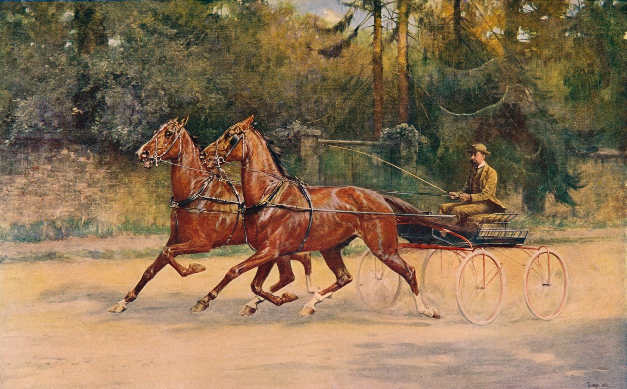 Para kłusująca Waltera Winansa, 1900 c1910 autorstwa Thomas Blinks