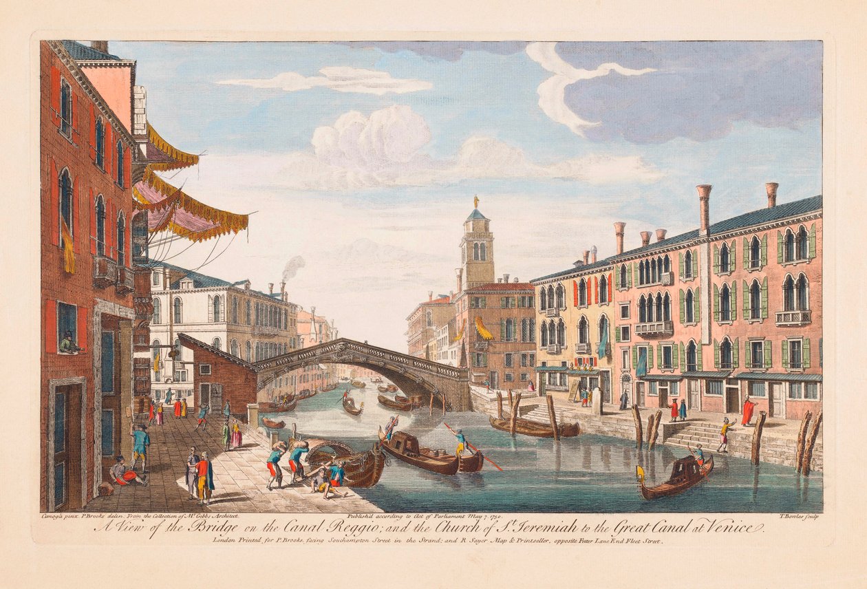 Wenecja, Włochy około 1750 autorstwa Thomas Bowles