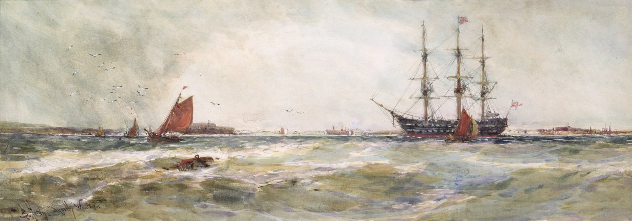 Zła pogoda, Portsmouth autorstwa Thomas Bush Hardy
