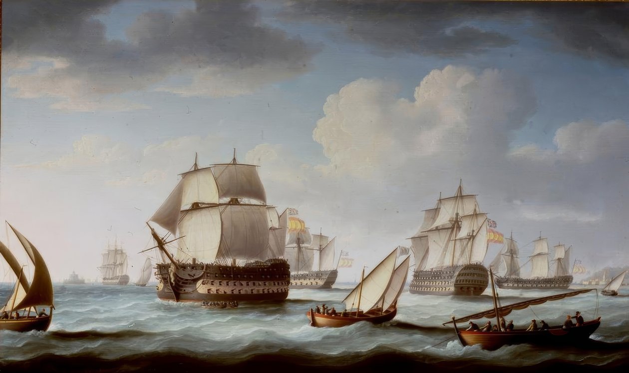 Bitwa pod Trafalgar autorstwa Thomas Buttersworth