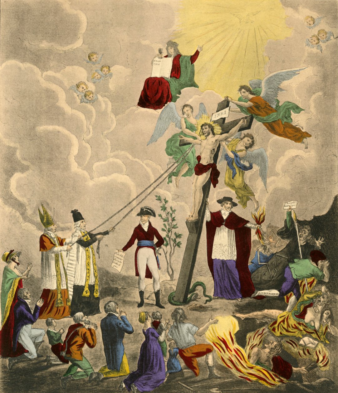 „Przywrócenie kultu katolickiego”, 1802, 1921. autorstwa Thomas Charles Naudet