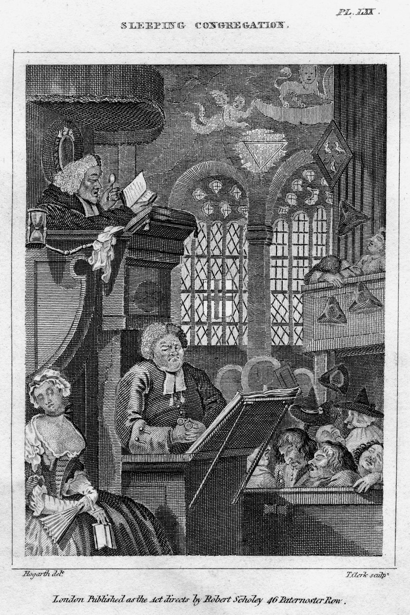 Zgromadzenie Śpiących, XVIII wiek. autorstwa Thomas Clerk