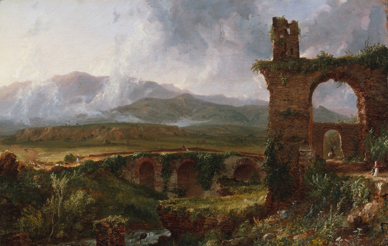 Widok w pobliżu Tivoli Morning, 1832. autorstwa Thomas Cole