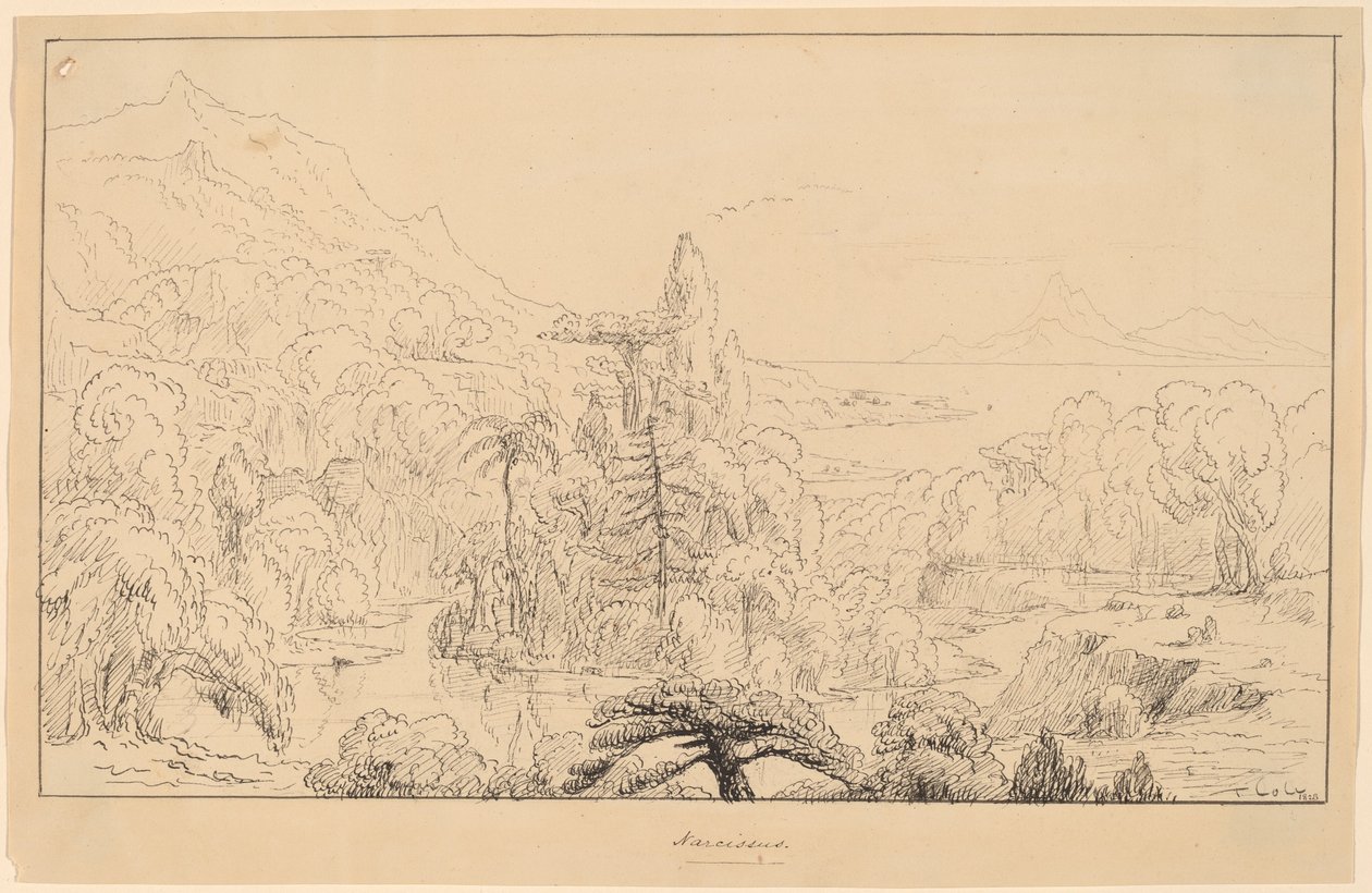Narcyz [prosto] autorstwa Thomas Cole