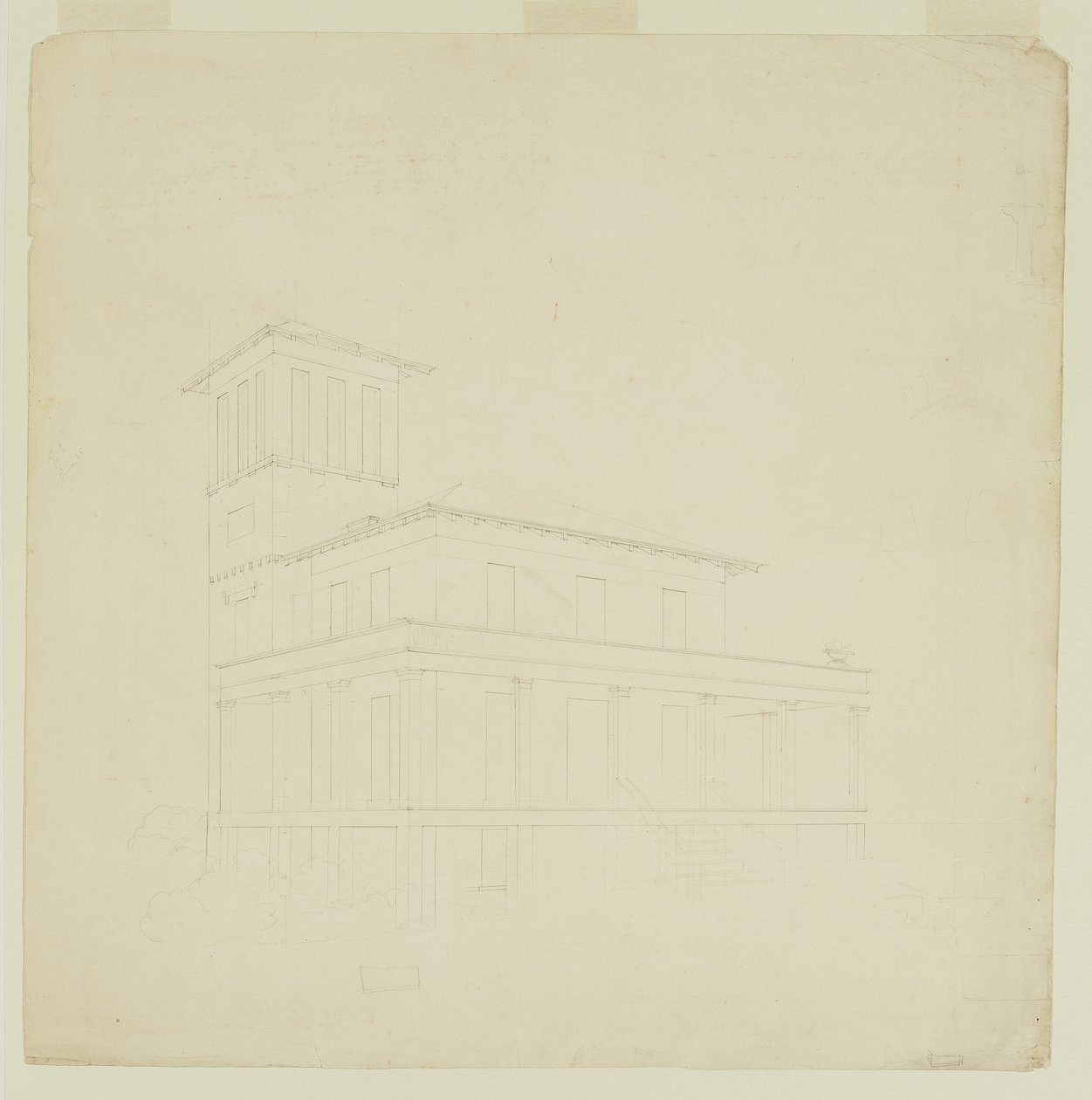 Proponowana willa w Catskill autorstwa Thomas Cole