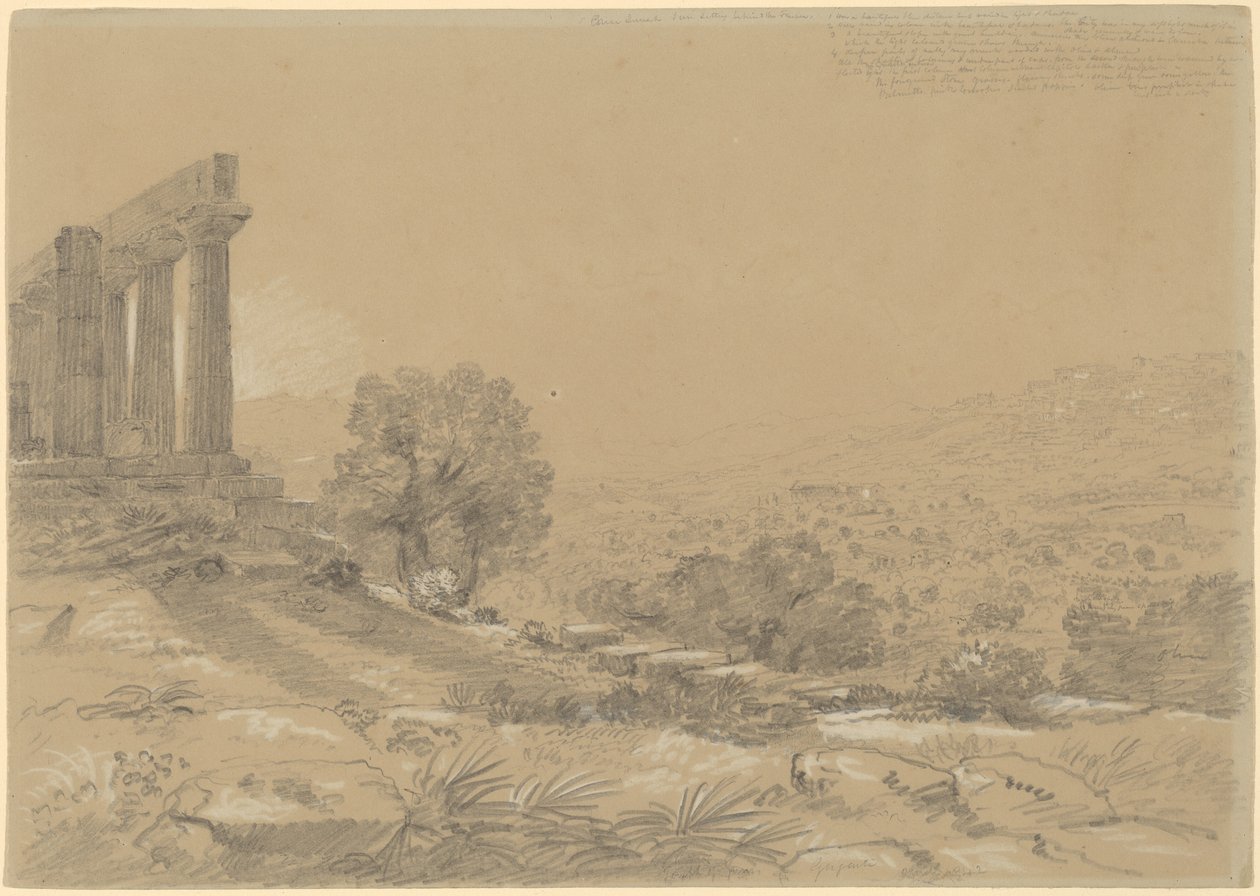 Świątynia Juno, Agrigento autorstwa Thomas Cole