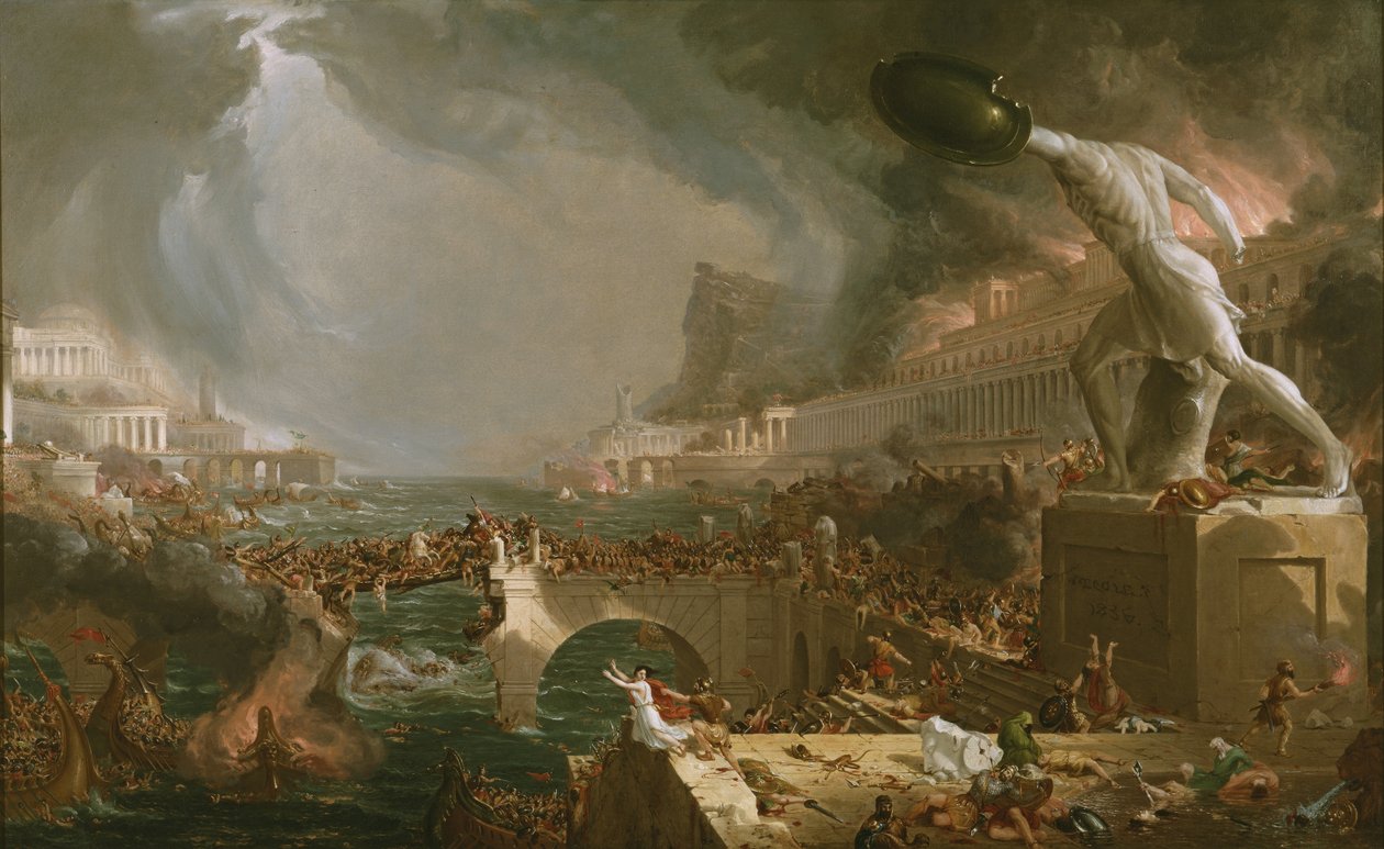 Przebieg Imperium: Zniszczenie autorstwa Thomas Cole