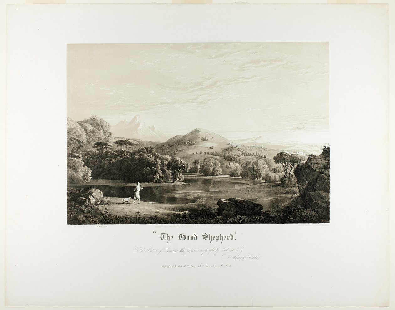 Dobry Pasterz autorstwa Thomas Cole
