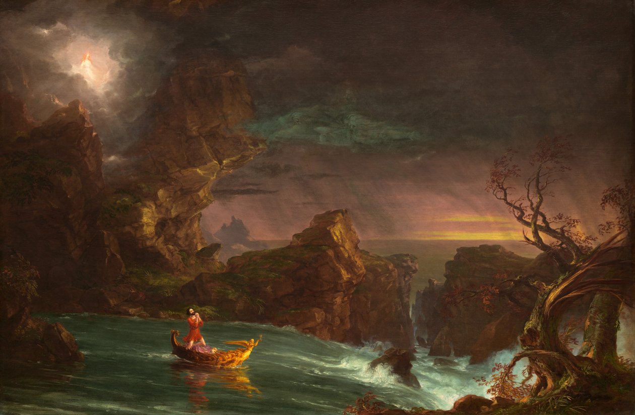 Podróż życia: męskość, 1842. autorstwa Thomas Cole