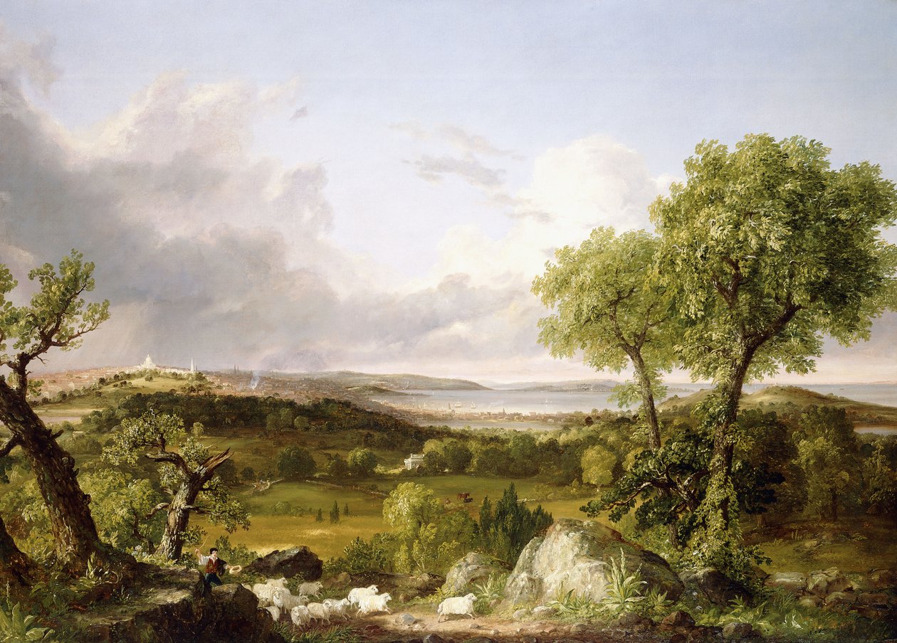 Widok na Boston, autorstwa Thomas Cole