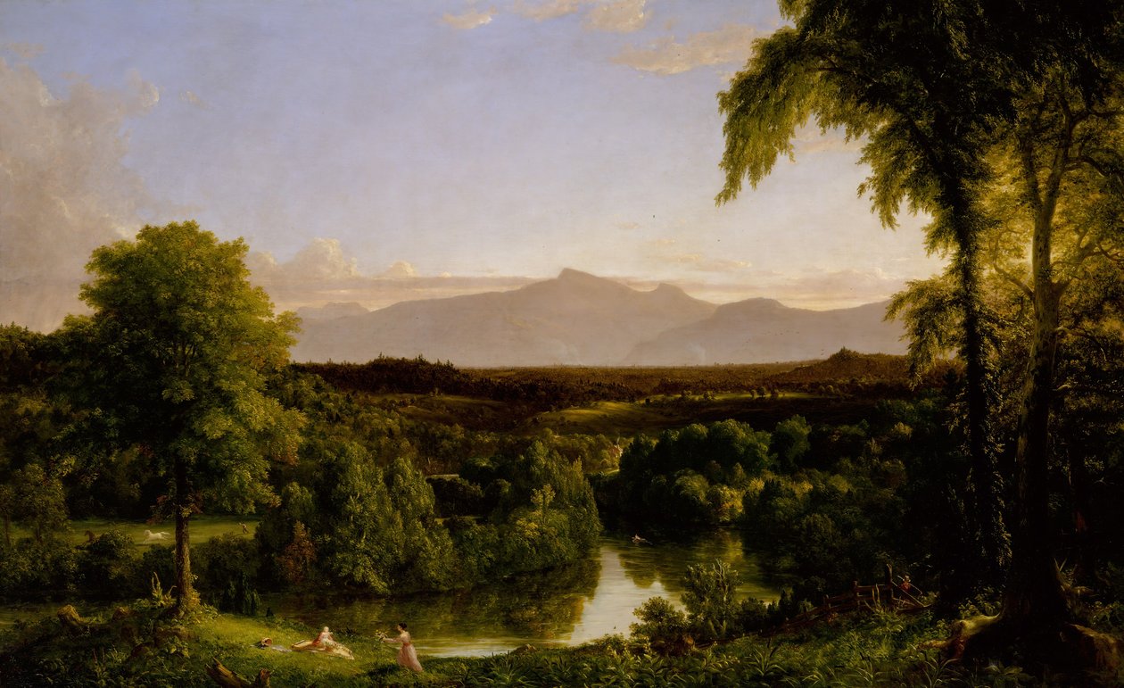 Widok na Catskill — wczesna jesień 1836-37. autorstwa Thomas Cole