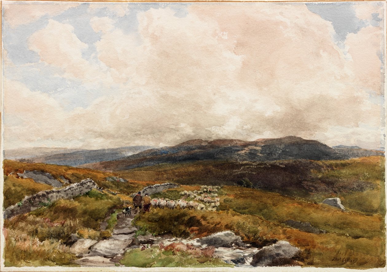 Scena na wrzosowisku (ołówek) autorstwa Thomas Collier
