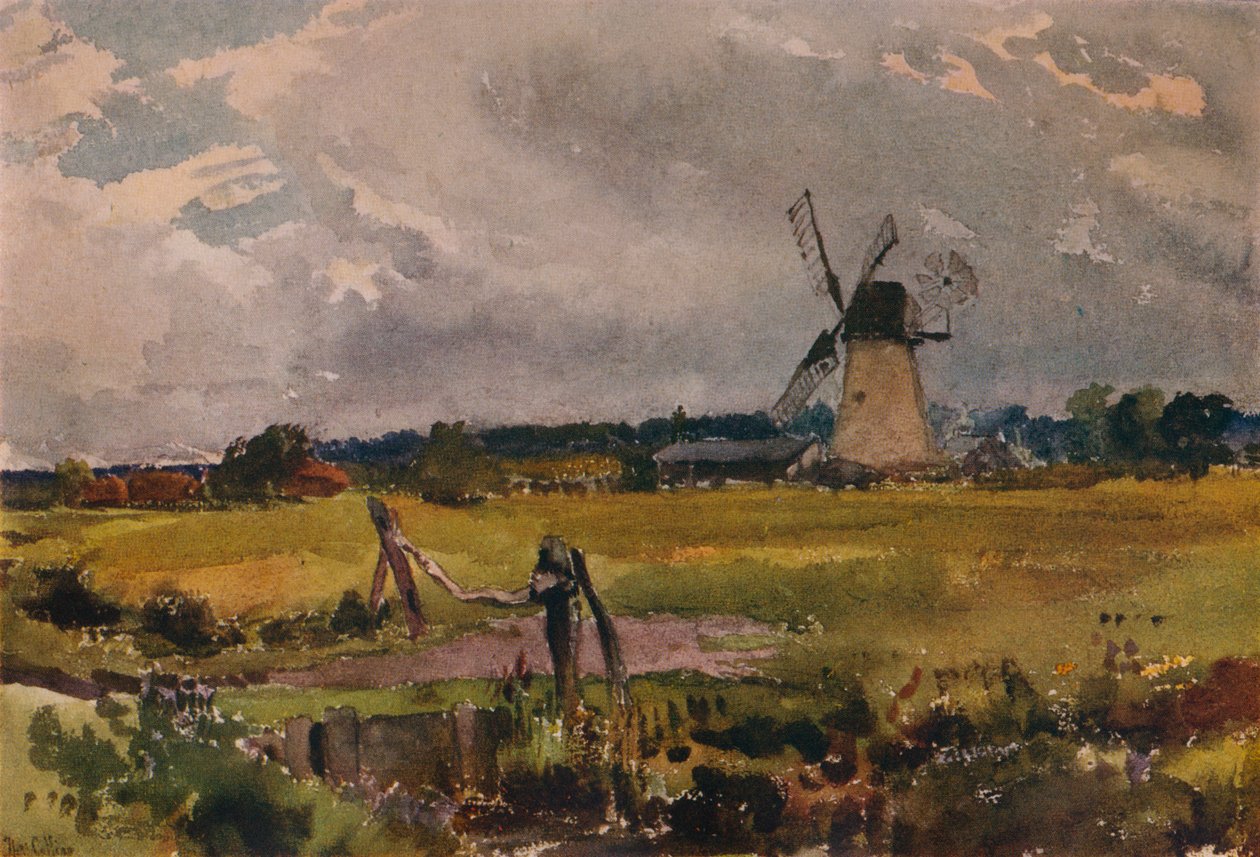 Wiatrak, c1890 autorstwa Thomas Collier