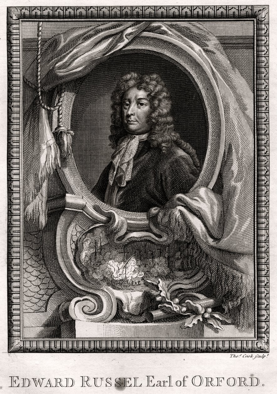 Edward Russel, hrabia Orford, 1775 autorstwa Thomas Cook