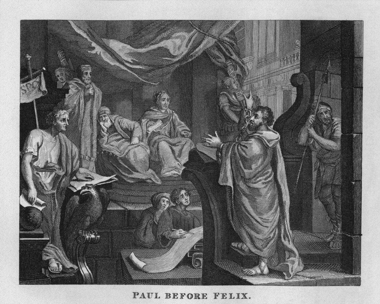 Paweł przed Feliksem, 1807, 1827. autorstwa Thomas Cook