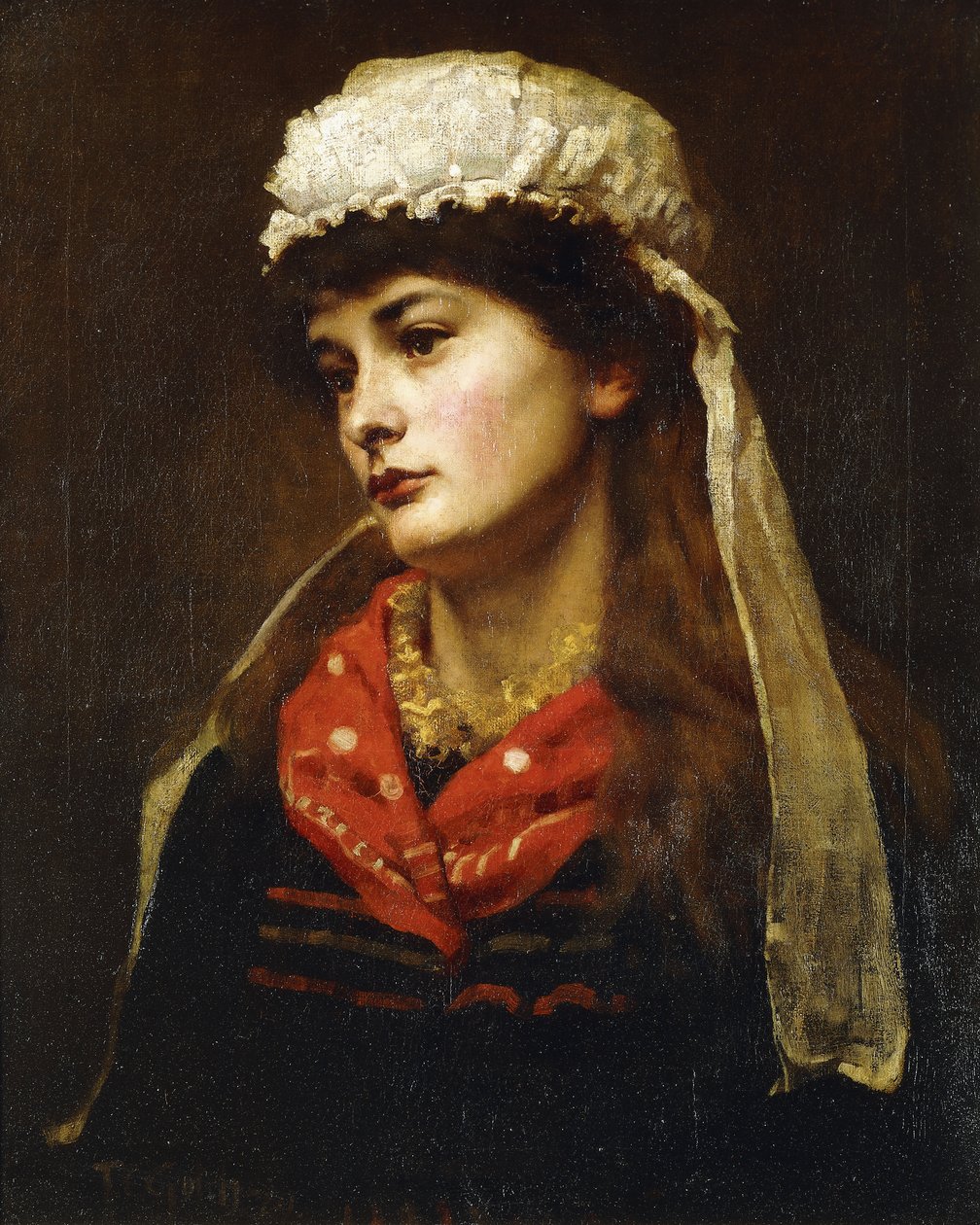 Newlyn Lass, 1889 autorstwa Thomas Cooper Gotch