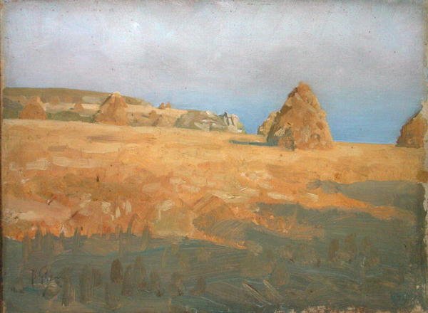 Golden Grain (olej na pokładzie) autorstwa Thomas Cooper Gotch