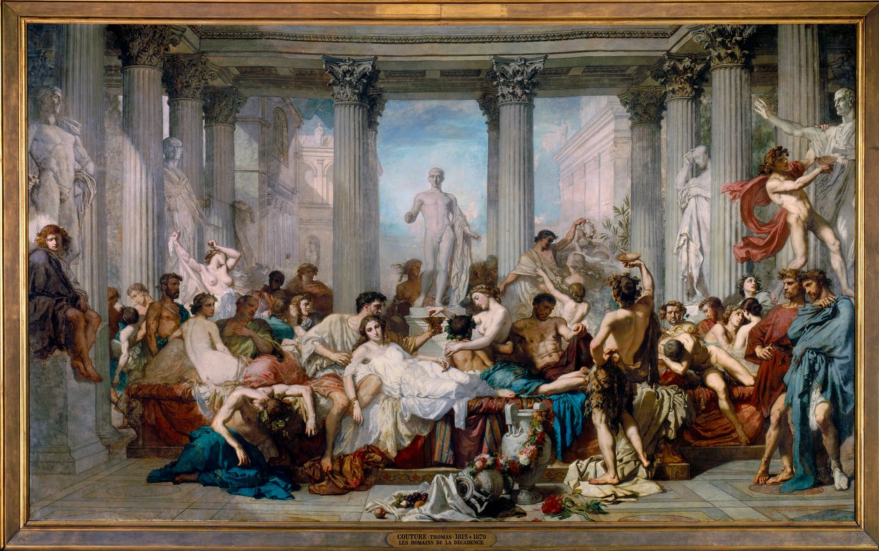 Rzymianie dekadencji autorstwa Thomas Couture