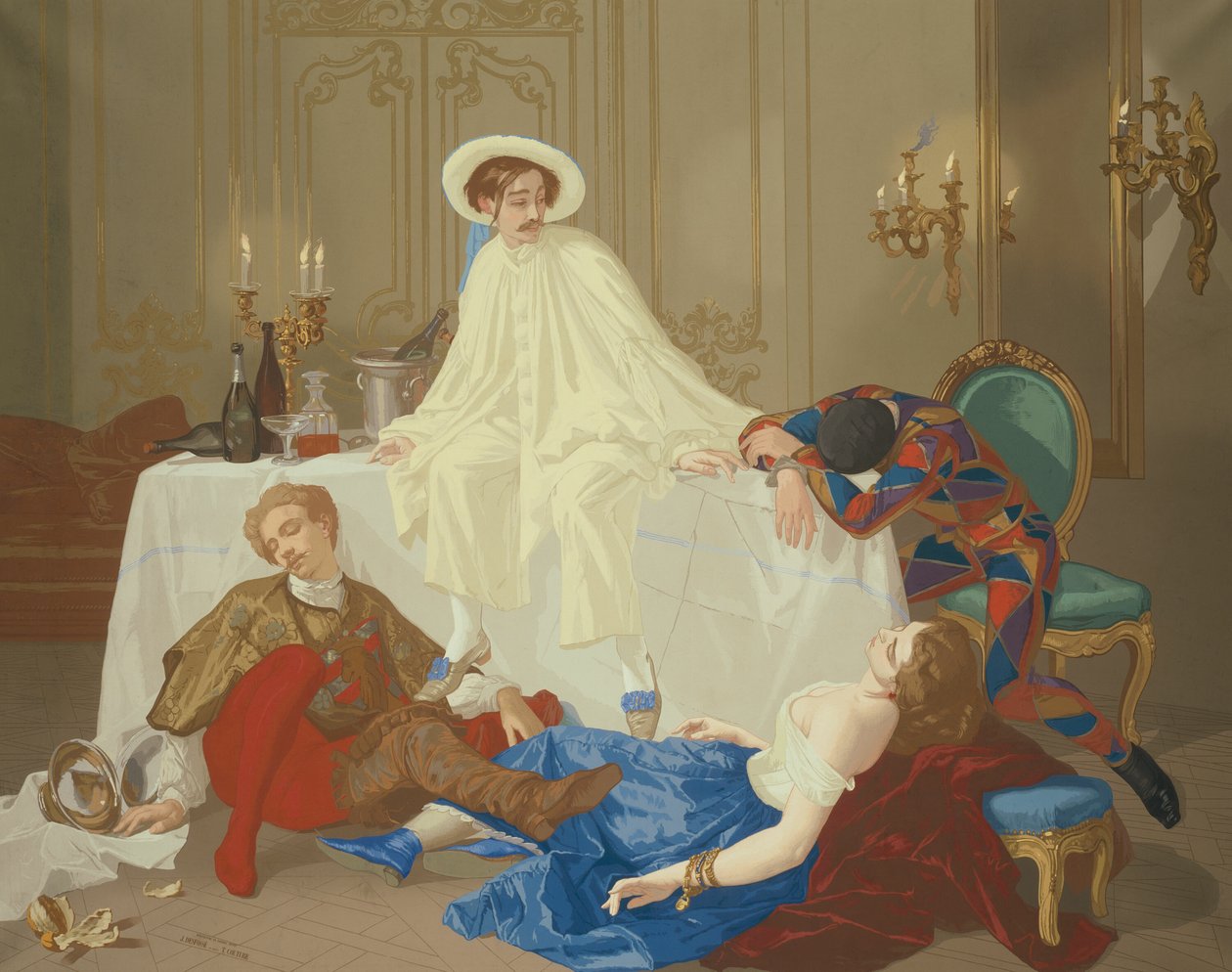 Wieczerza po Balu Maskowym autorstwa Thomas Couture