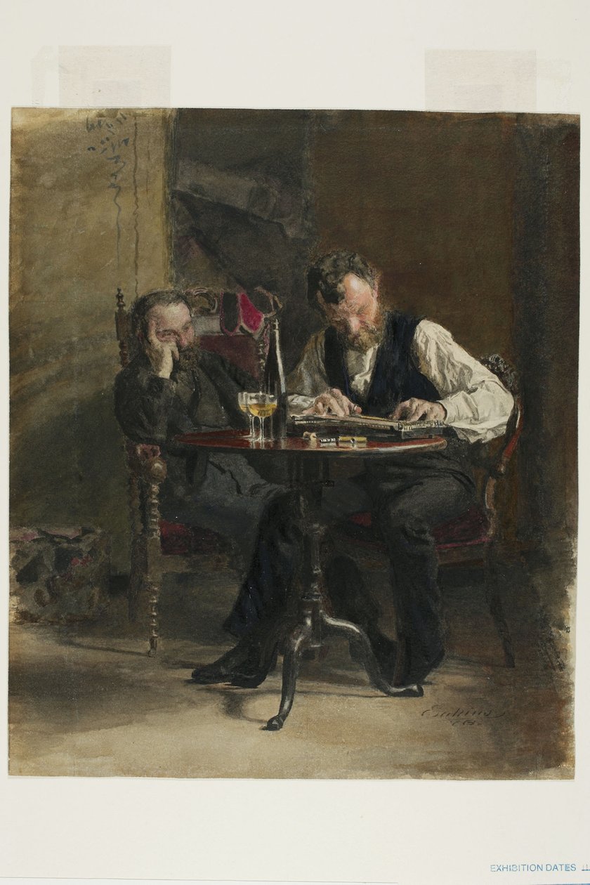 Grający na cytrze autorstwa Thomas Cowperthwait Eakins