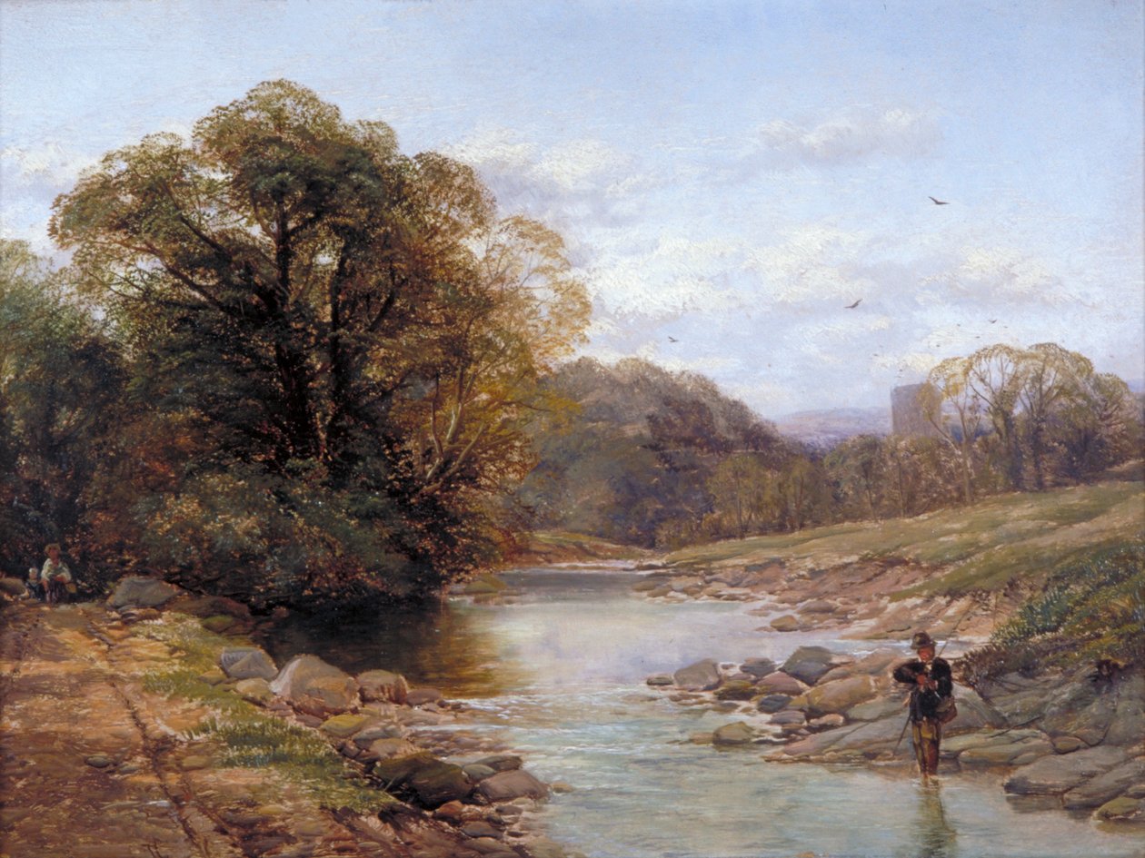 „Sylvan Stream”, XIX w. autorstwa Thomas Creswick