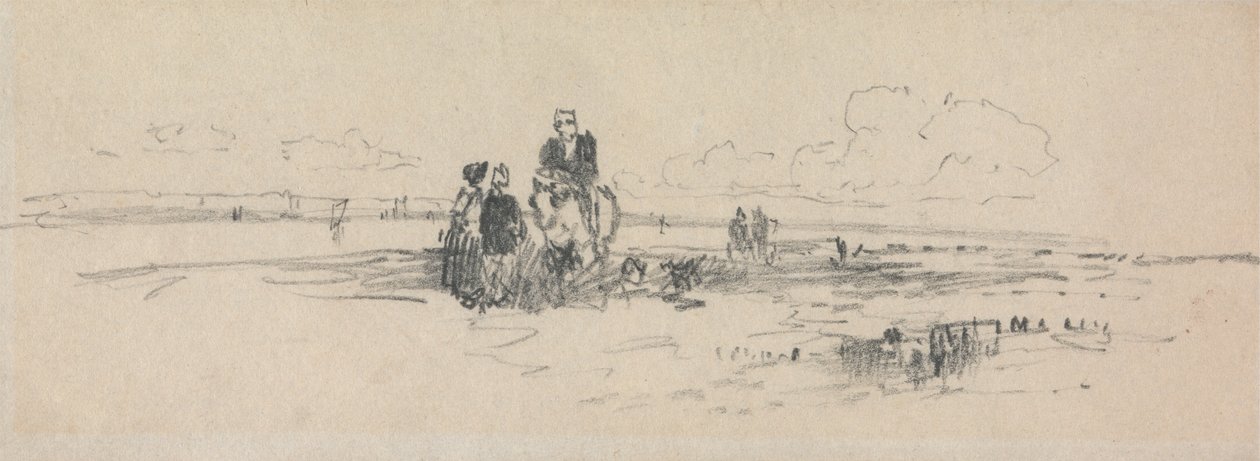 Postacie na brzegu autorstwa Thomas Creswick