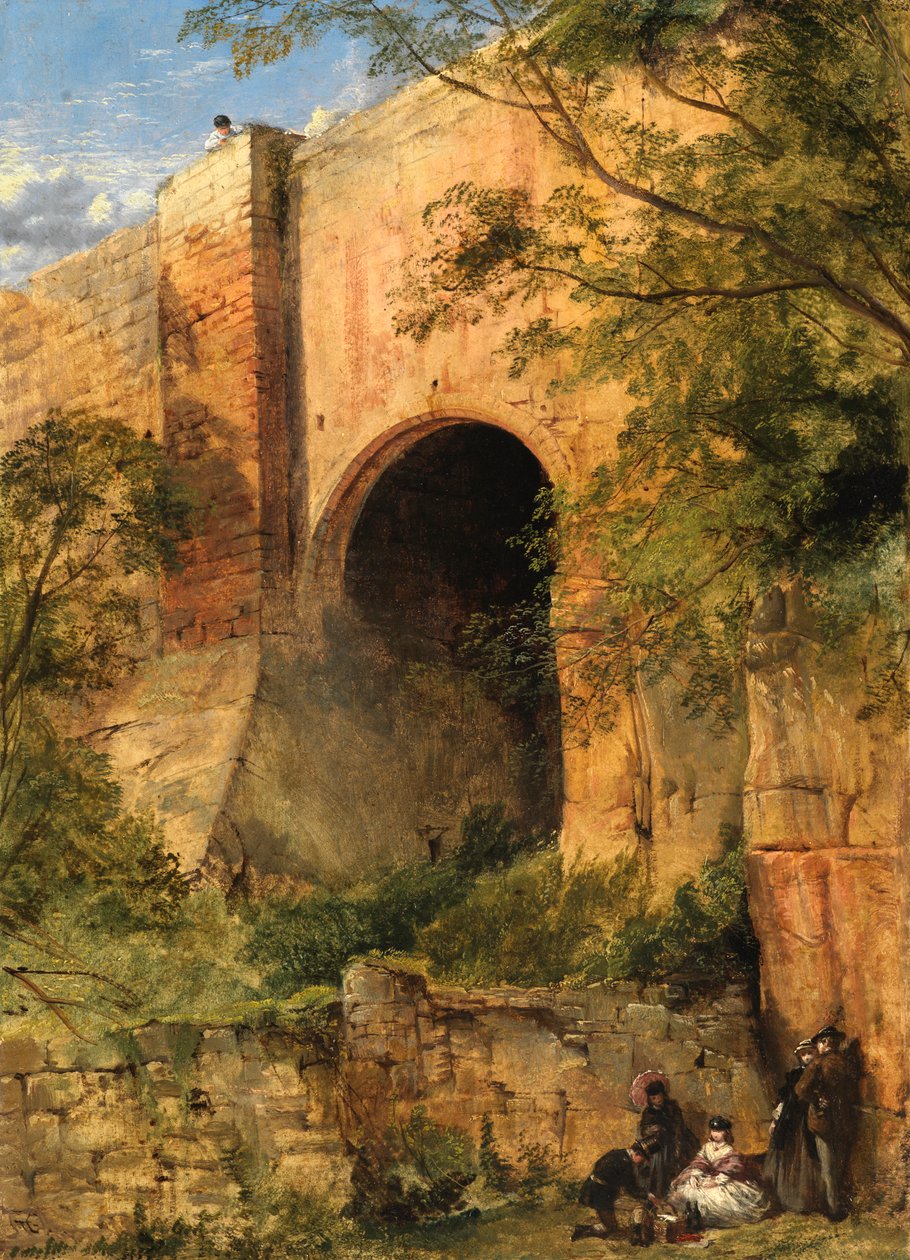 Zamek Roslyn: piknik autorstwa Thomas Creswick