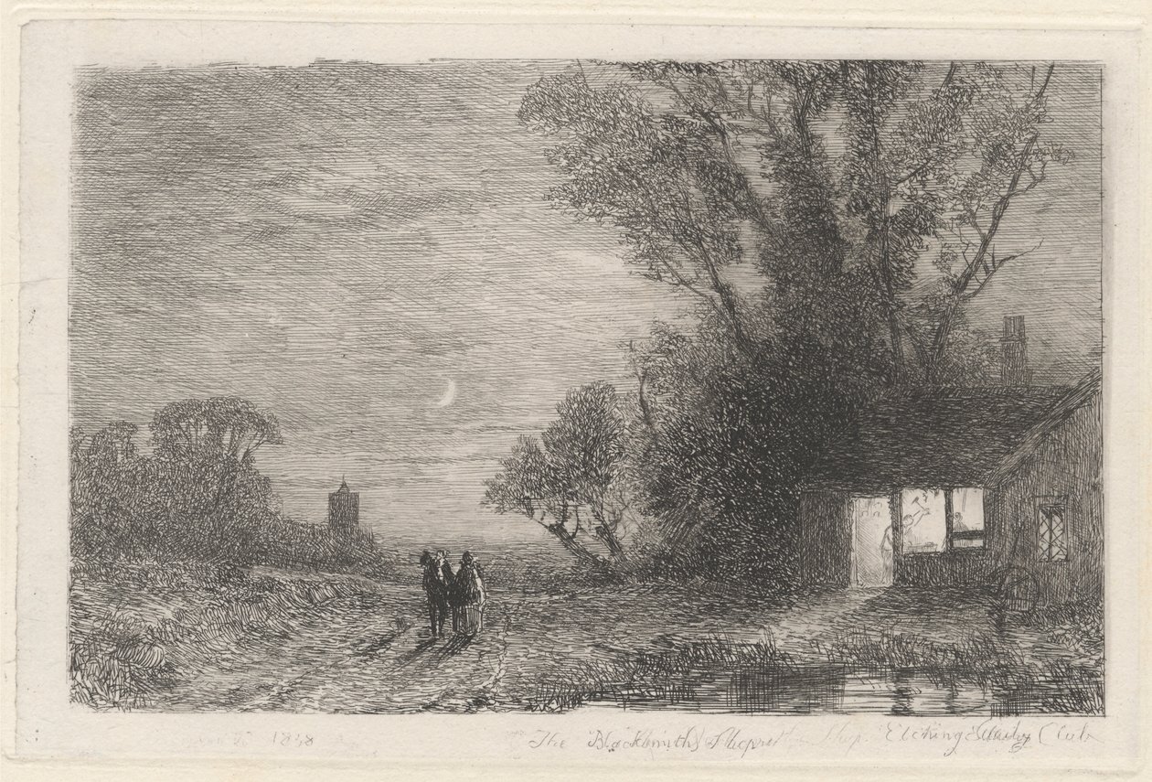 Kuźnia autorstwa Thomas Creswick