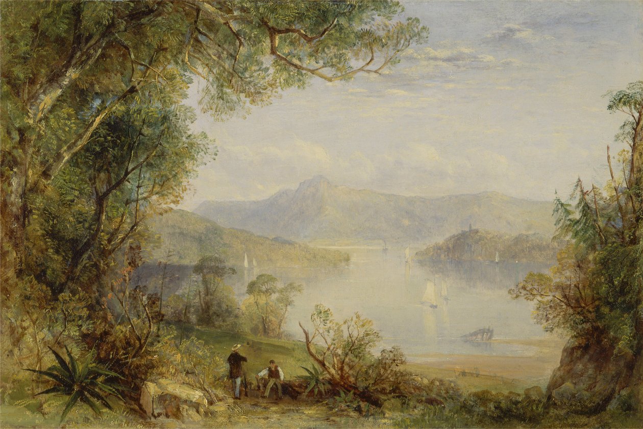 Widok na rzekę Hudson autorstwa Thomas Creswick