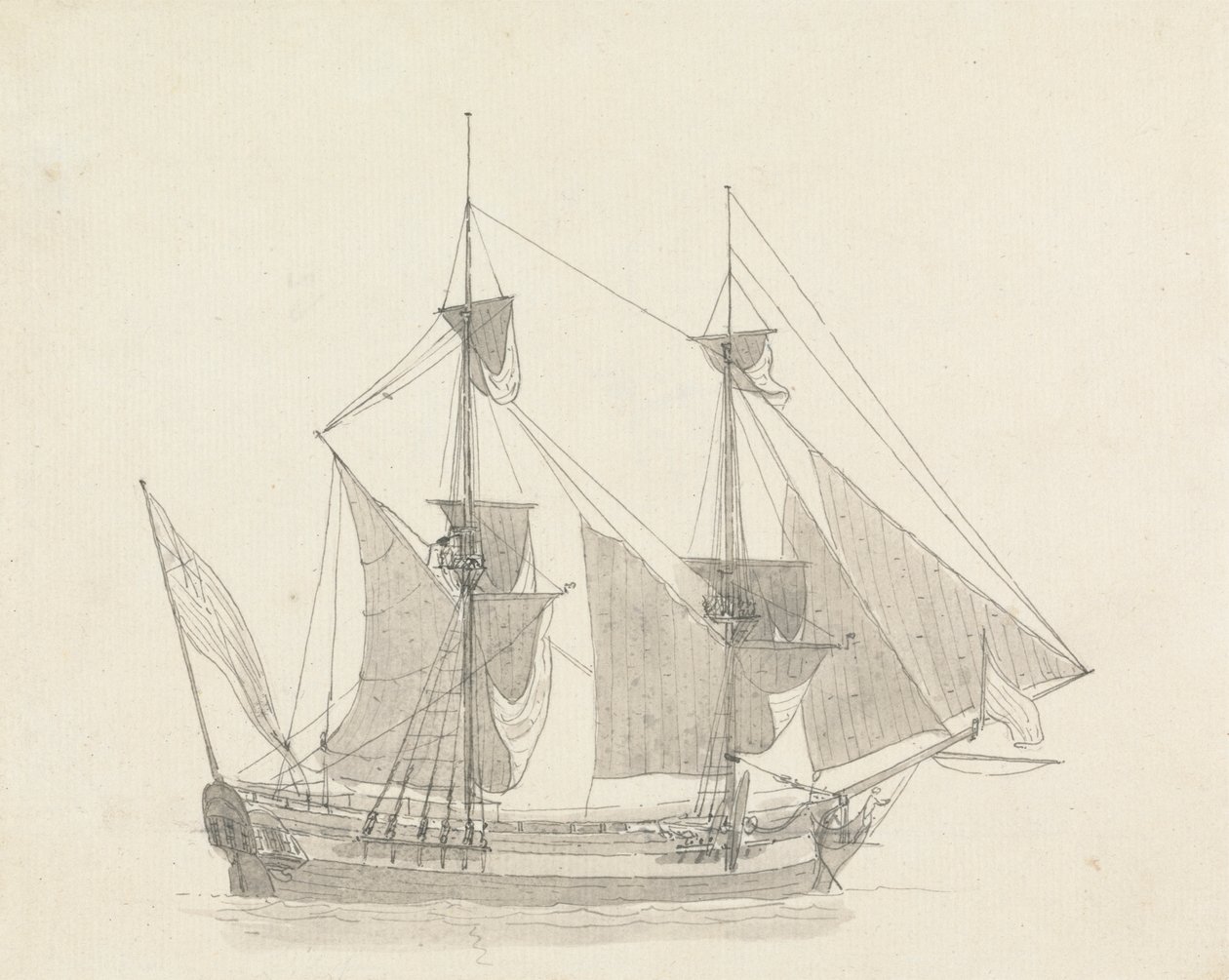 Dwóch mistrzów w żaglach autorstwa Thomas Daniell