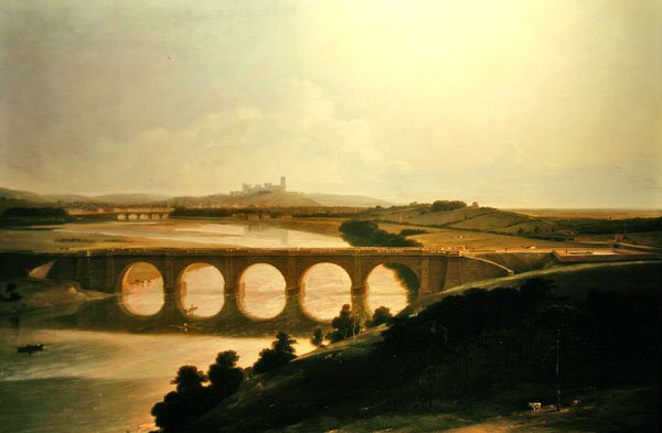 Akwedukt Lune (olej) autorstwa Thomas Daniell