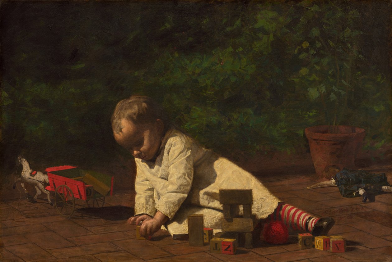 Dziecko w zabawie autorstwa Thomas Eakins