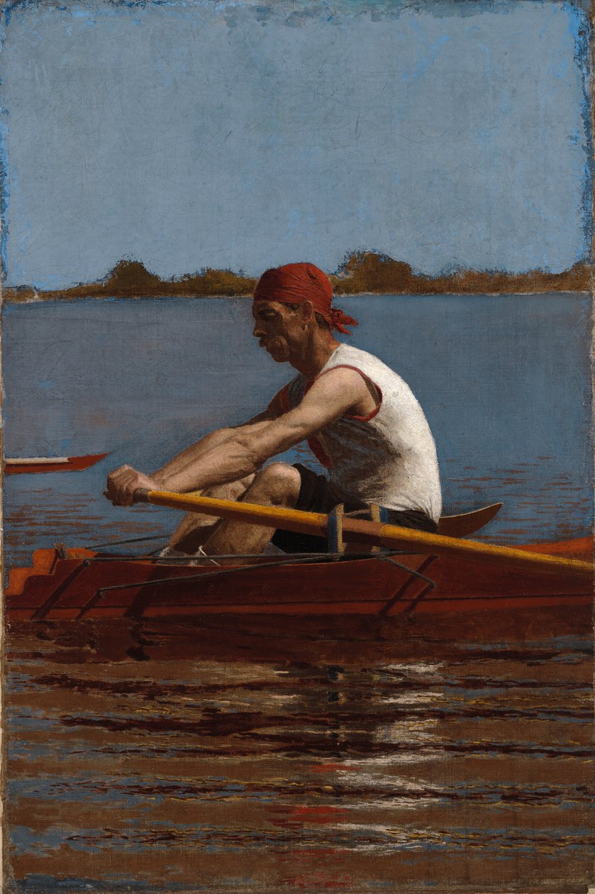 John Biglin w jednej czaszce autorstwa Thomas Eakins