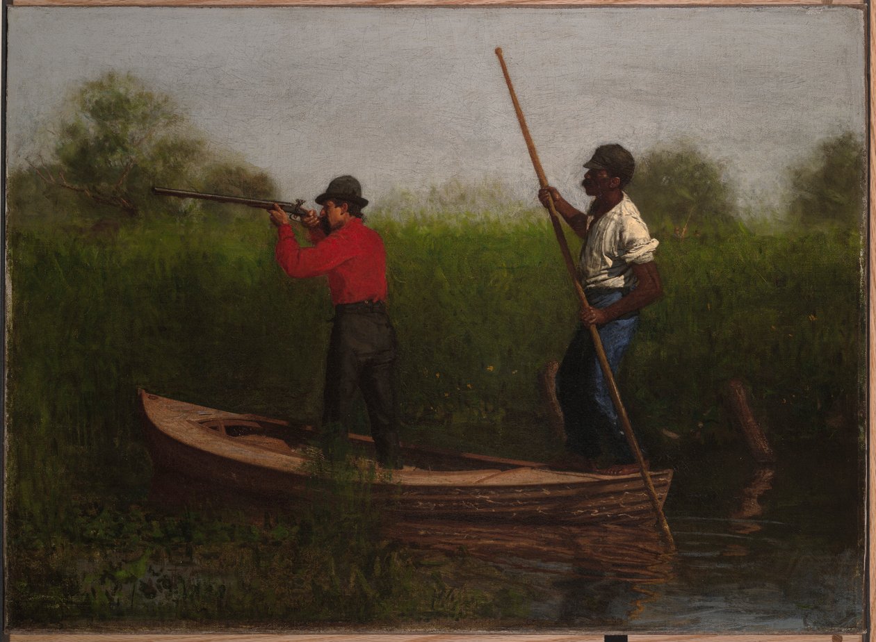 Strzelanie koleją w Delaware autorstwa Thomas Eakins